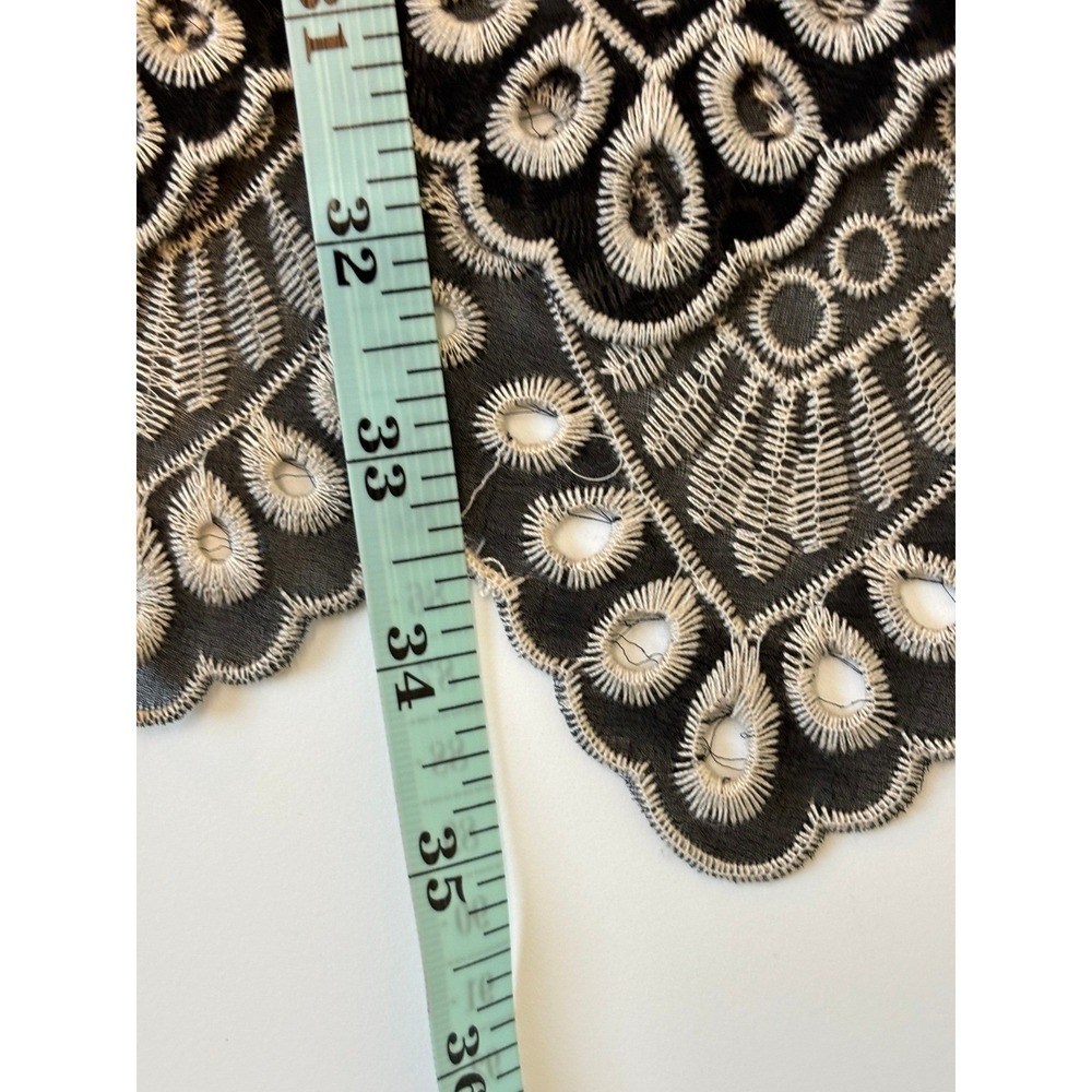 NEW Akemi + Kin Anthropologie Black White Embroidered Eyelet Mini Dress Size 10 - Picture 9 of 9